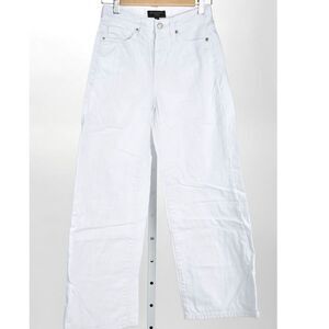 Banana Republic High-Rise Wide Leg White Denim Size 2/26